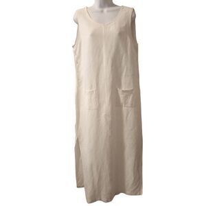 Cali Cali vintage off white tank maxi dress size L